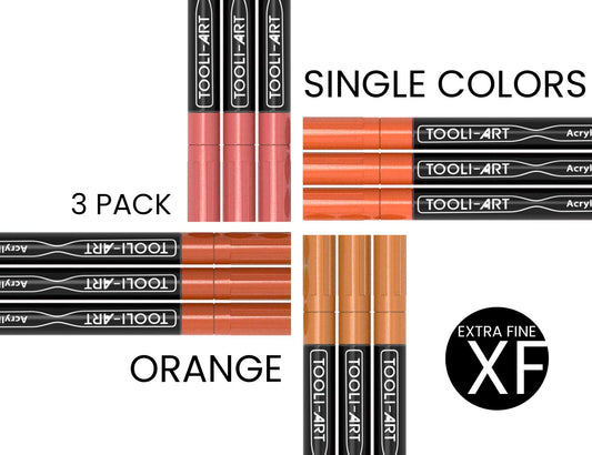 PRO COLOR SERIES - ORANGE - EXTRA-FINE: 3-Pack, Your Choice of Any 1 Color