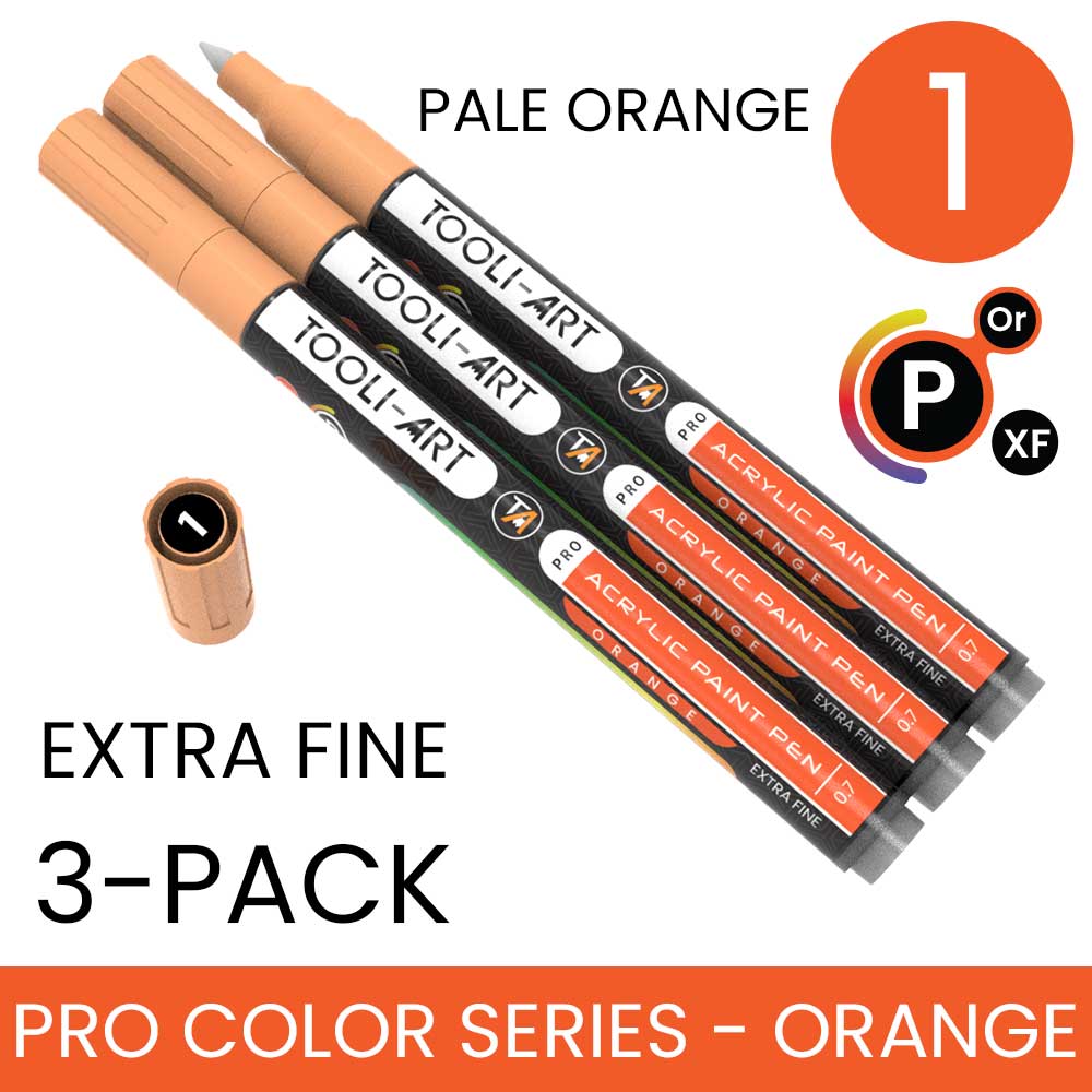 PRO COLOR SERIES - ORANGE - EXTRA-FINE: 3-Pack, Your Choice of Any 1 Color