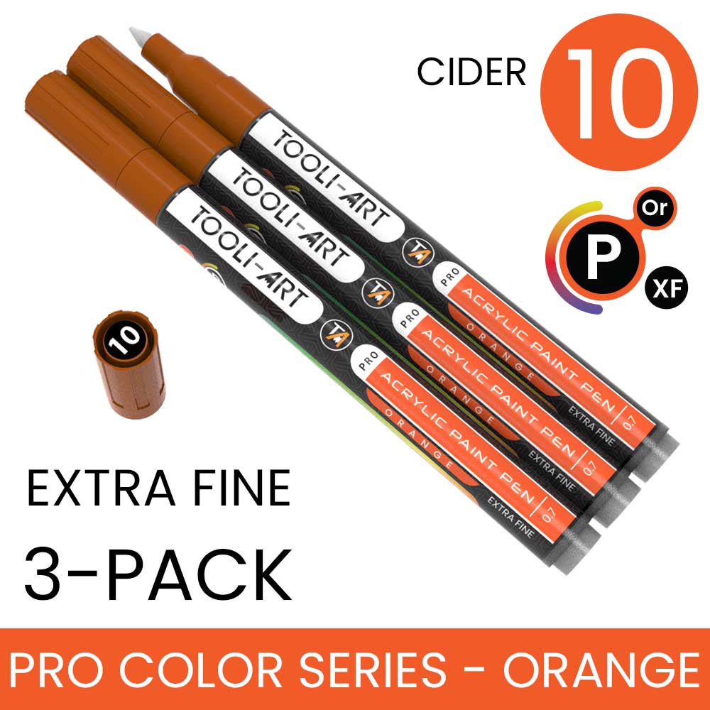 PRO COLOR SERIES - ORANGE - EXTRA-FINE: 3-Pack, Your Choice of Any 1 Color