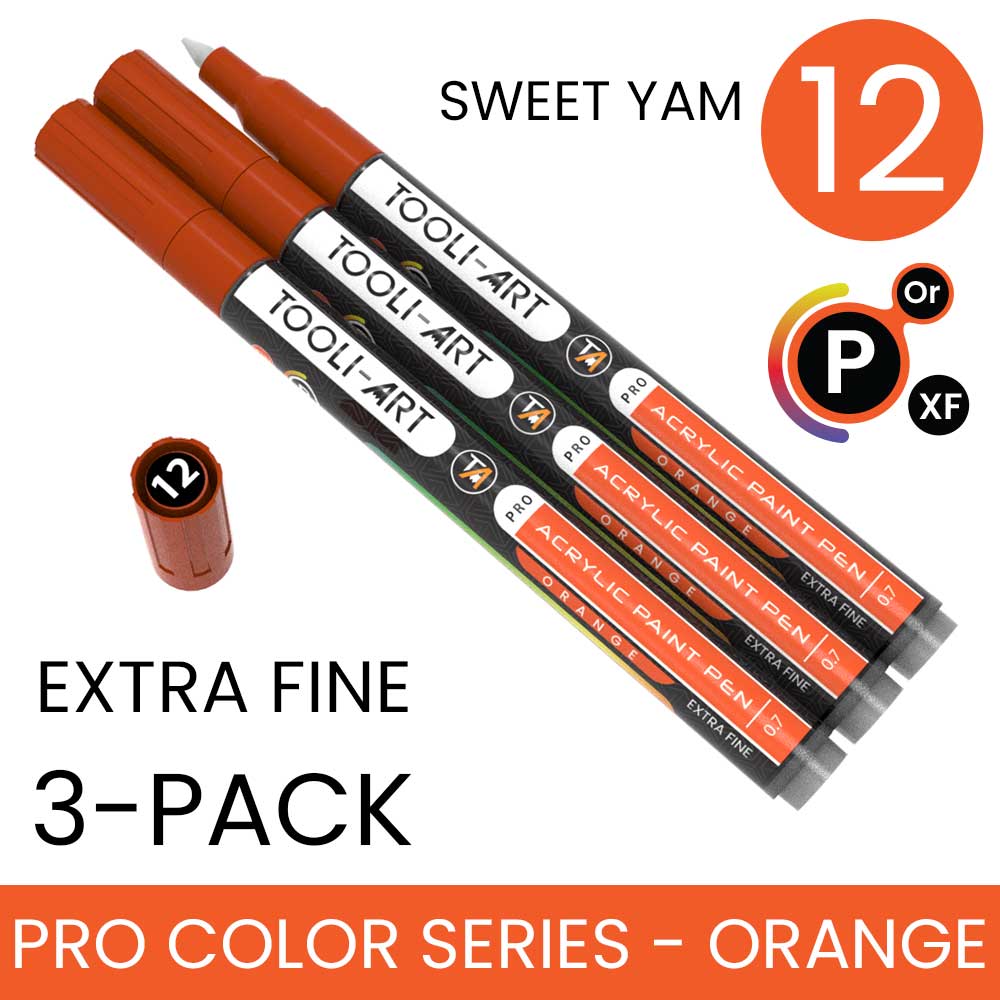 PRO COLOR SERIES - ORANGE - EXTRA-FINE: 3-Pack, Your Choice of Any 1 Color