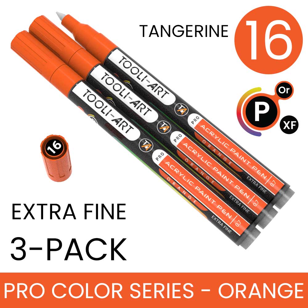 PRO COLOR SERIES - ORANGE - EXTRA-FINE: 3-Pack, Your Choice of Any 1 Color