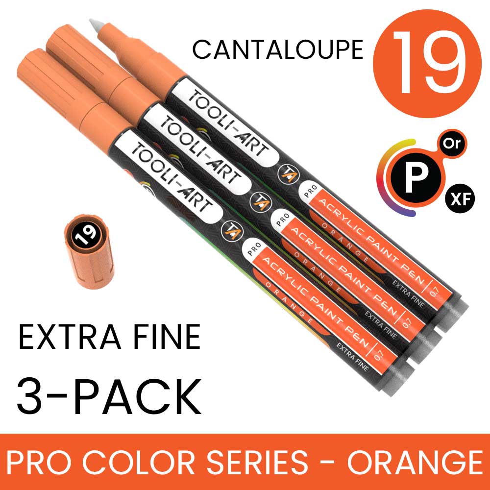 PRO COLOR SERIES - ORANGE - EXTRA-FINE: 3-Pack, Your Choice of Any 1 Color