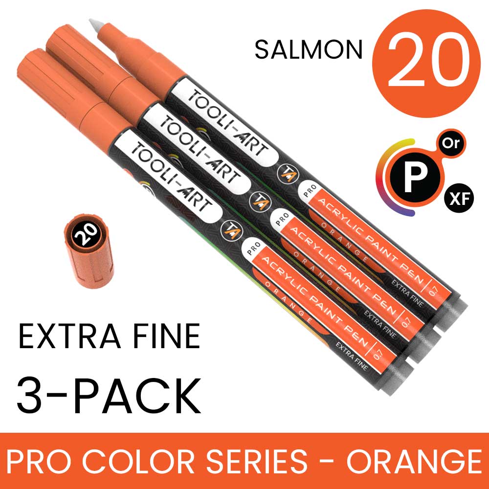 PRO COLOR SERIES - ORANGE - EXTRA-FINE: 3-Pack, Your Choice of Any 1 Color