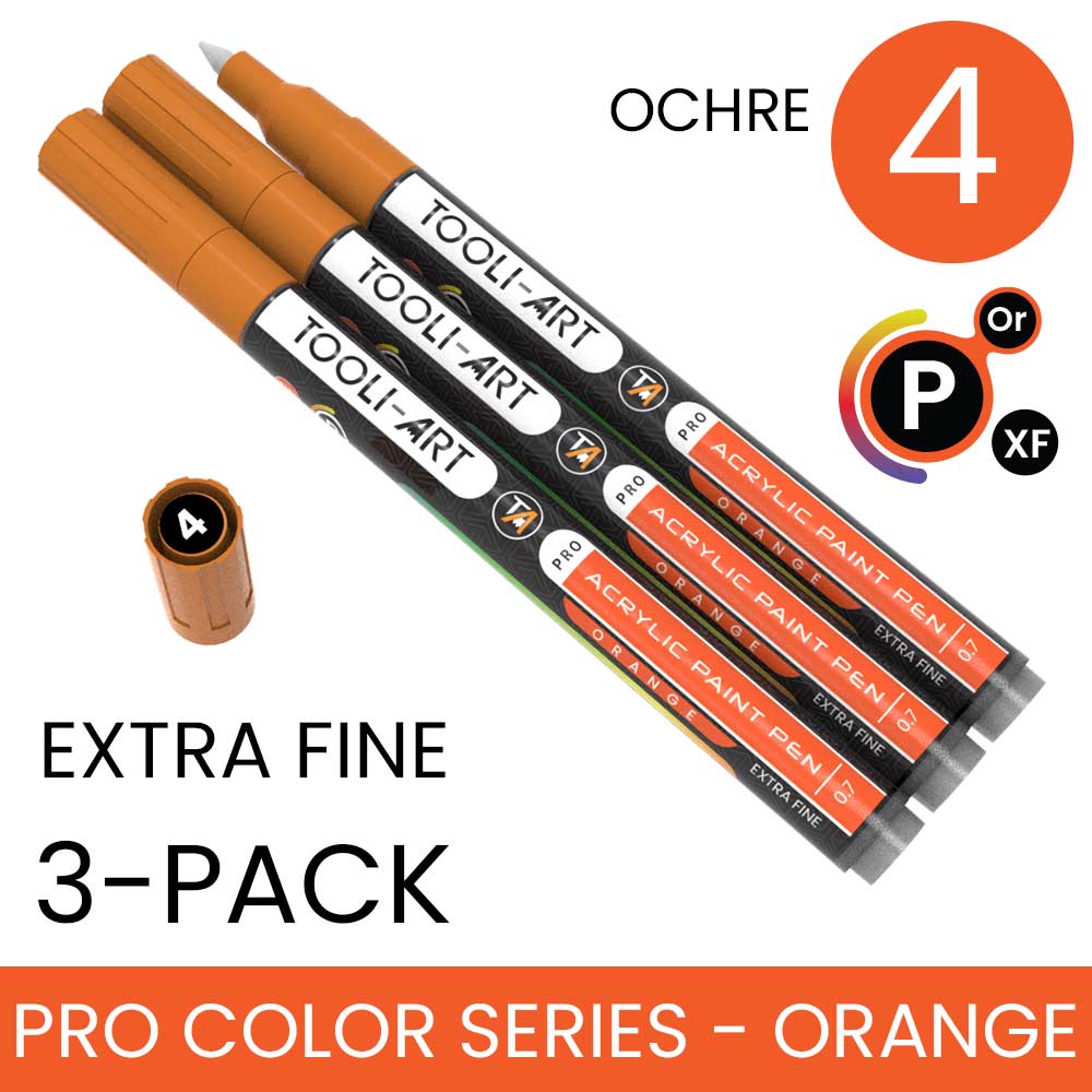 PRO COLOR SERIES - ORANGE - EXTRA-FINE: 3-Pack, Your Choice of Any 1 Color