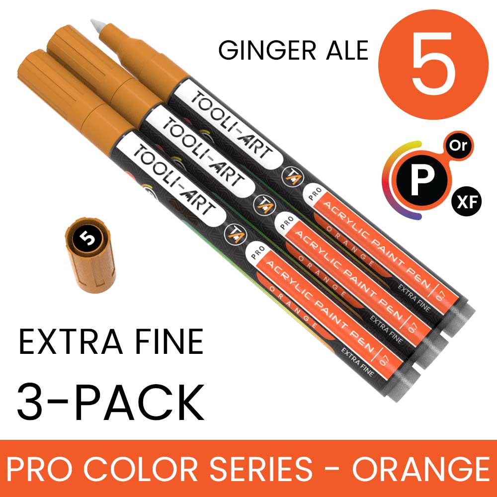 PRO COLOR SERIES - ORANGE - EXTRA-FINE: 3-Pack, Your Choice of Any 1 Color