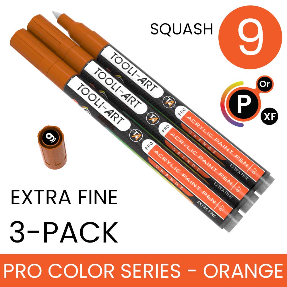 PRO COLOR SERIES - ORANGE - EXTRA-FINE: 3-Pack, Your Choice of Any 1 Color