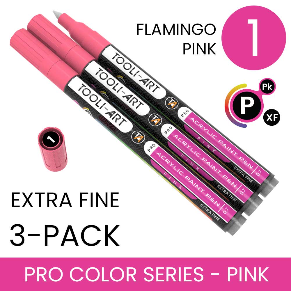 PRO COLOR SERIES - PINK - EXTRA-FINE: 3-Pack, Your Choice of Any 1 Color