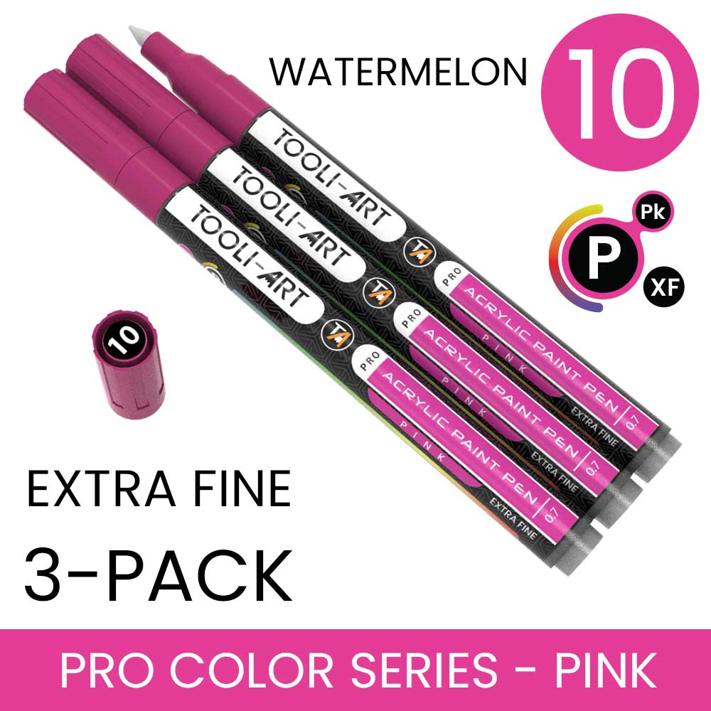 PRO COLOR SERIES - PINK - EXTRA-FINE: 3-Pack, Your Choice of Any 1 Color