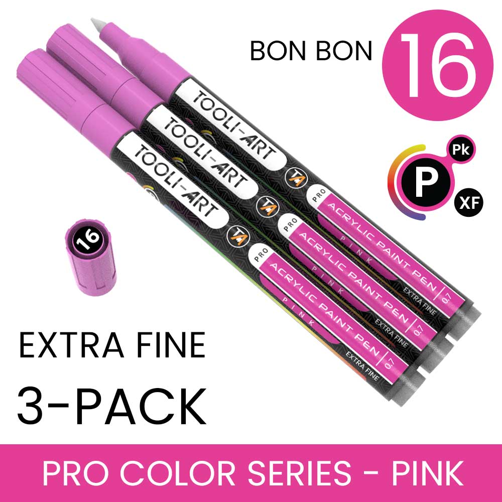 PRO COLOR SERIES - PINK - EXTRA-FINE: 3-Pack, Your Choice of Any 1 Color