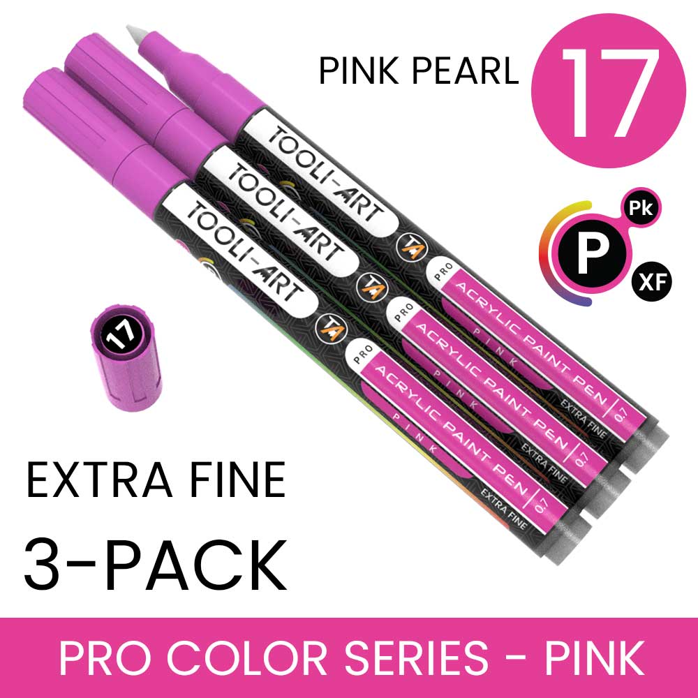 PRO COLOR SERIES - PINK - EXTRA-FINE: 3-Pack, Your Choice of Any 1 Color