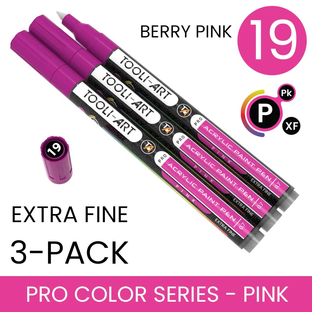 PRO COLOR SERIES - PINK - EXTRA-FINE: 3-Pack, Your Choice of Any 1 Color