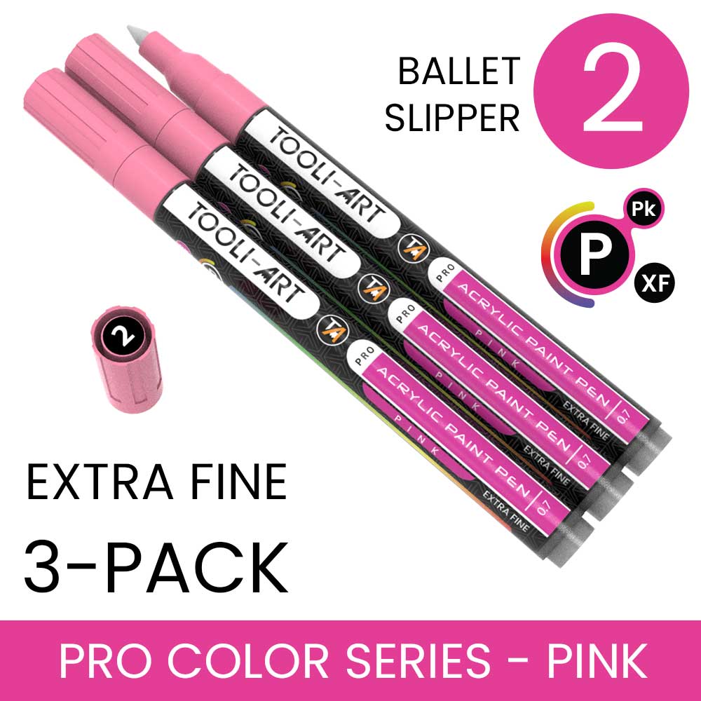 PRO COLOR SERIES - PINK - EXTRA-FINE: 3-Pack, Your Choice of Any 1 Color
