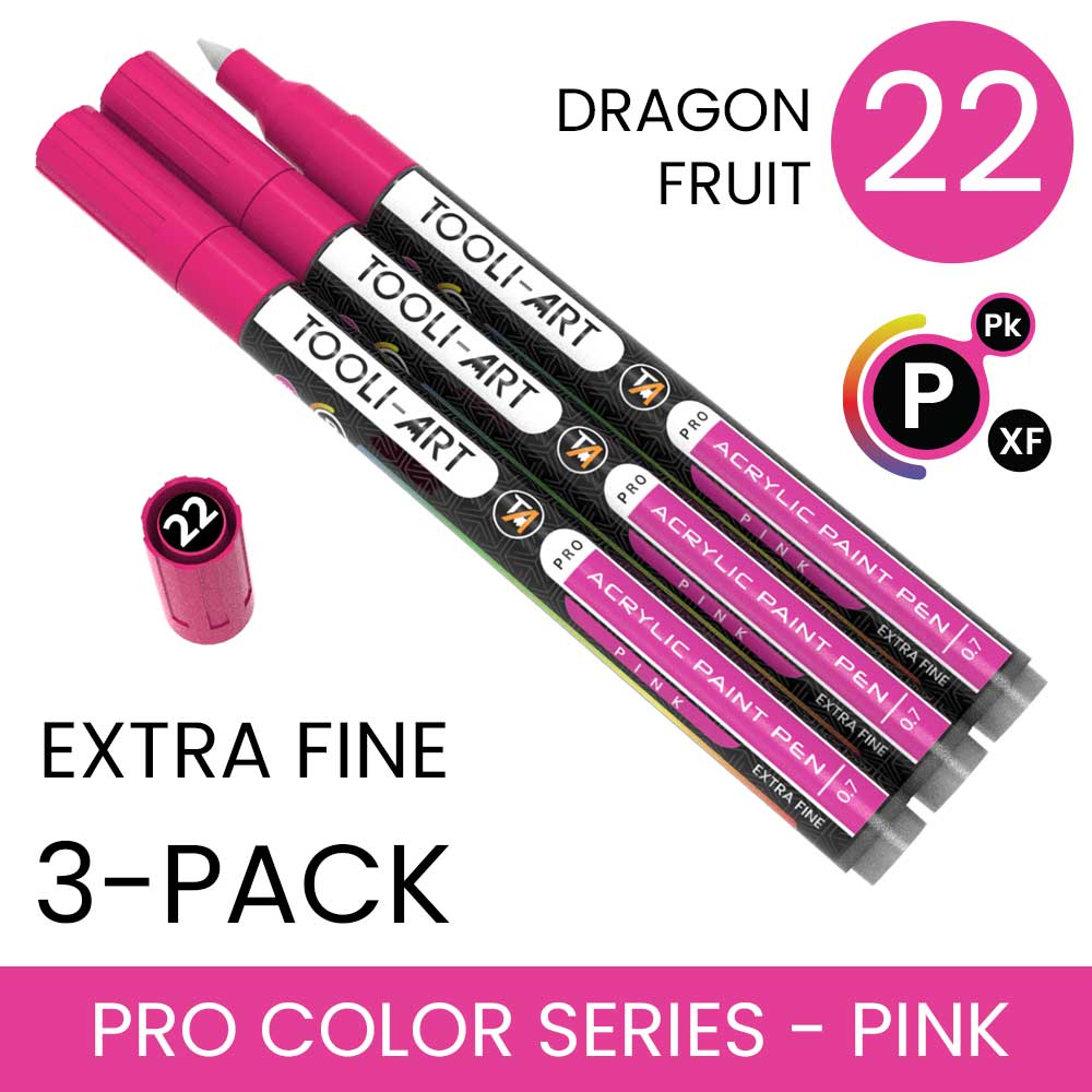 PRO COLOR SERIES - PINK - EXTRA-FINE: 3-Pack, Your Choice of Any 1 Color