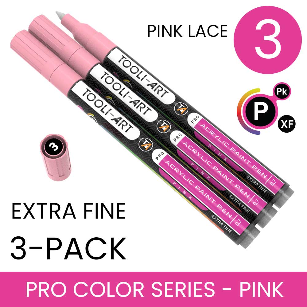 PRO COLOR SERIES - PINK - EXTRA-FINE: 3-Pack, Your Choice of Any 1 Color