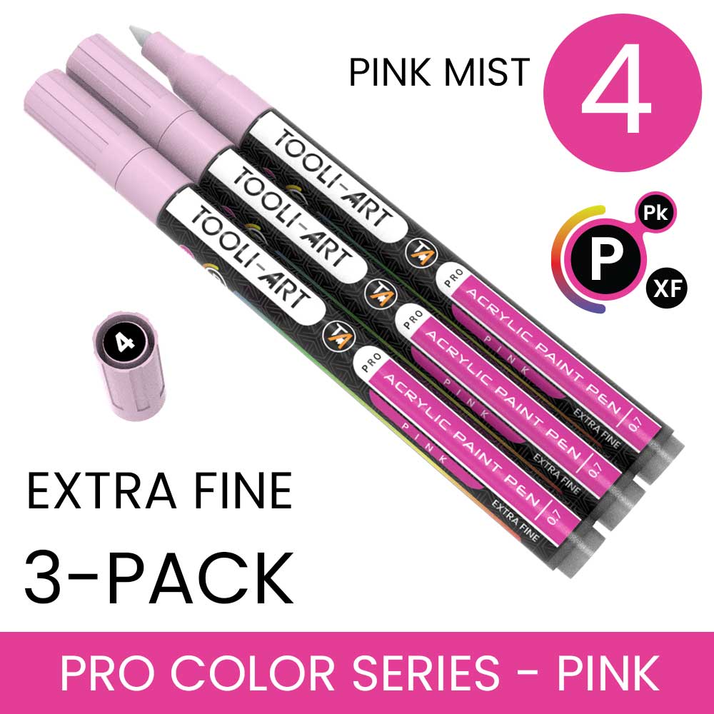 PRO COLOR SERIES - PINK - EXTRA-FINE: 3-Pack, Your Choice of Any 1 Color