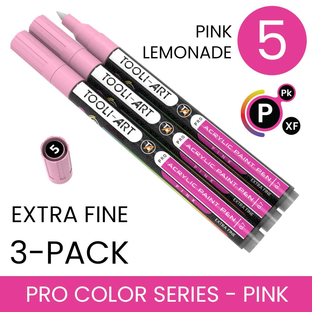 PRO COLOR SERIES - PINK - EXTRA-FINE: 3-Pack, Your Choice of Any 1 Color