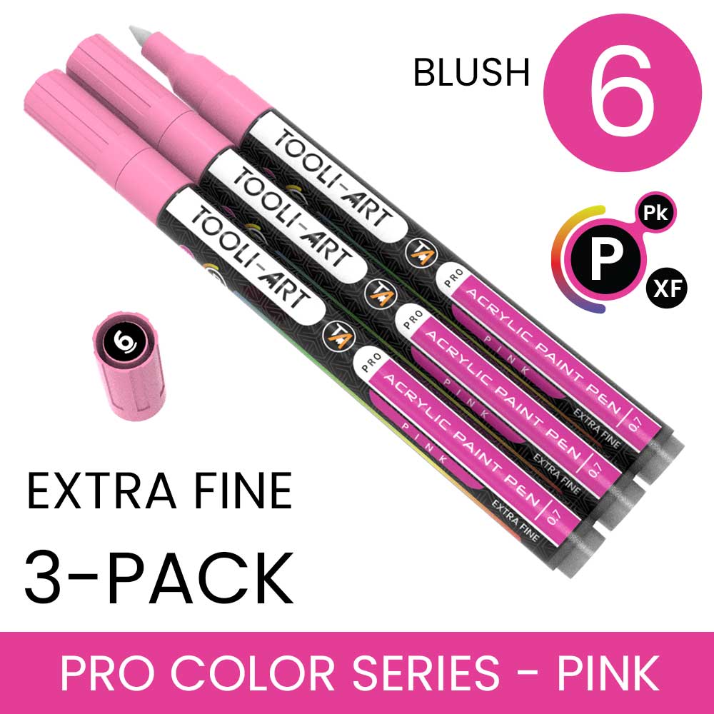 PRO COLOR SERIES - PINK - EXTRA-FINE: 3-Pack, Your Choice of Any 1 Color