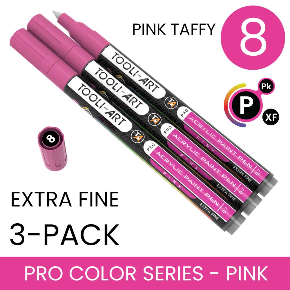PRO COLOR SERIES - PINK - EXTRA-FINE: 3-Pack, Your Choice of Any 1 Color