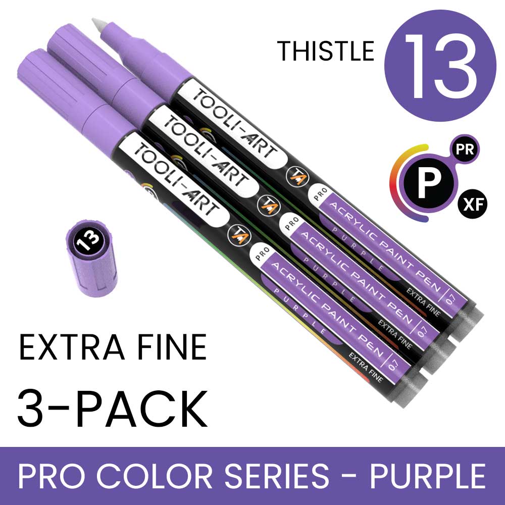 PRO COLOR SERIES - PURPLE - EXTRA-FINE: 3-Pack, Your Choice of Any 1 Color