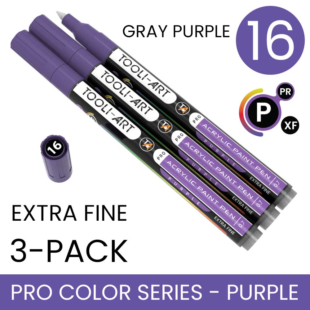 PRO COLOR SERIES - PURPLE - EXTRA-FINE: 3-Pack, Your Choice of Any 1 Color
