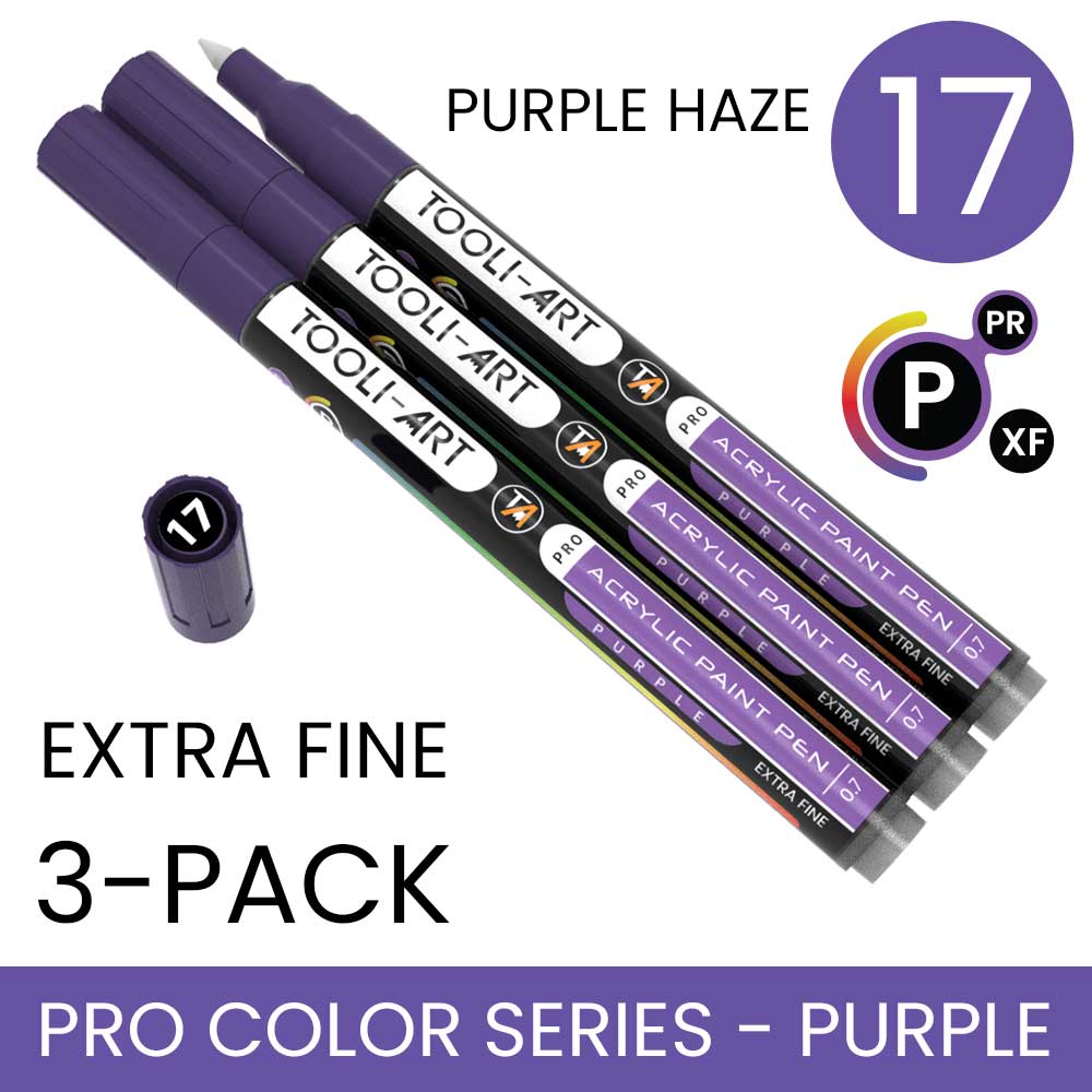 PRO COLOR SERIES - PURPLE - EXTRA-FINE: 3-Pack, Your Choice of Any 1 Color
