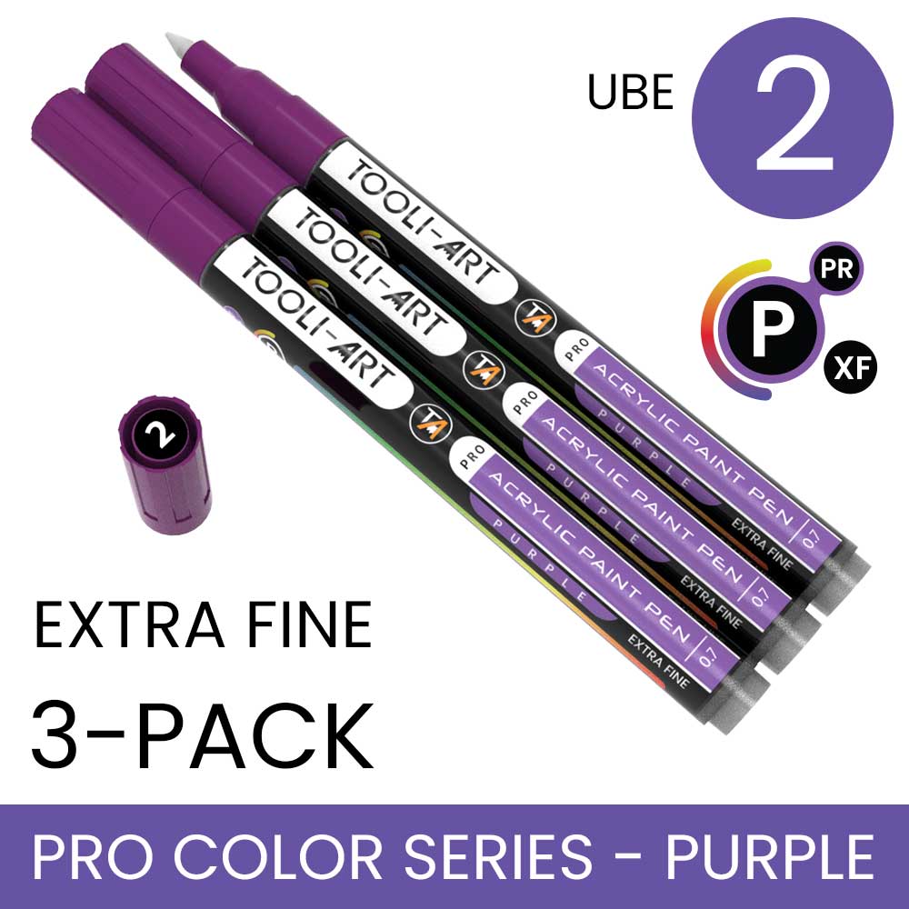 PRO COLOR SERIES - PURPLE - EXTRA-FINE: 3-Pack, Your Choice of Any 1 Color