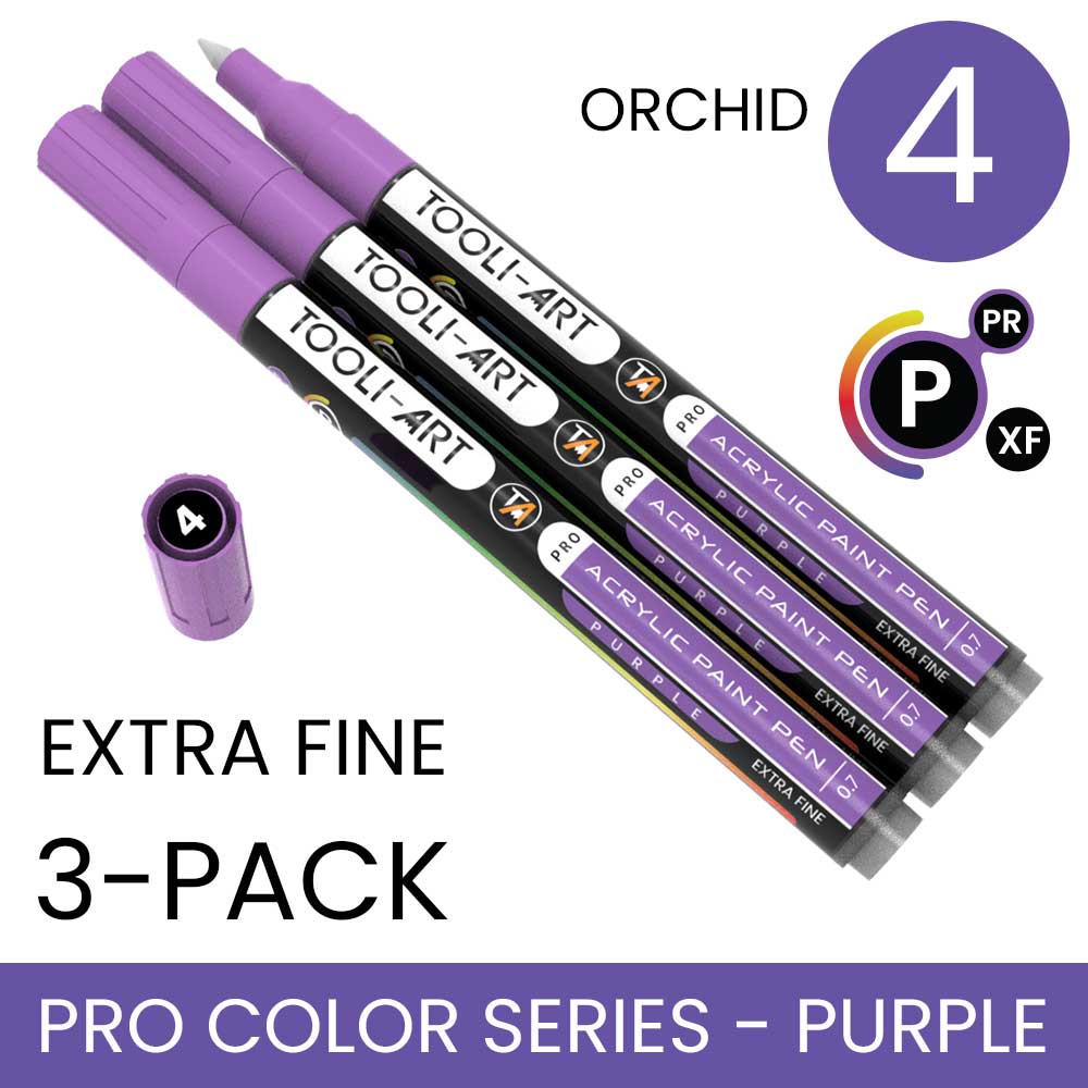 PRO COLOR SERIES - PURPLE - EXTRA-FINE: 3-Pack, Your Choice of Any 1 Color