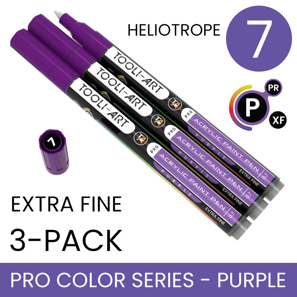 PRO COLOR SERIES - PURPLE - EXTRA-FINE: 3-Pack, Your Choice of Any 1 Color
