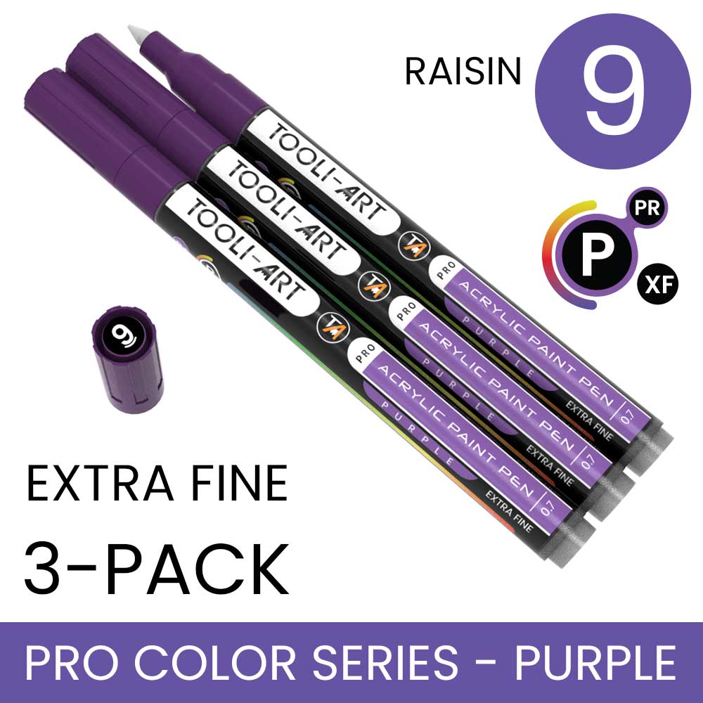 PRO COLOR SERIES - PURPLE - EXTRA-FINE: 3-Pack, Your Choice of Any 1 Color