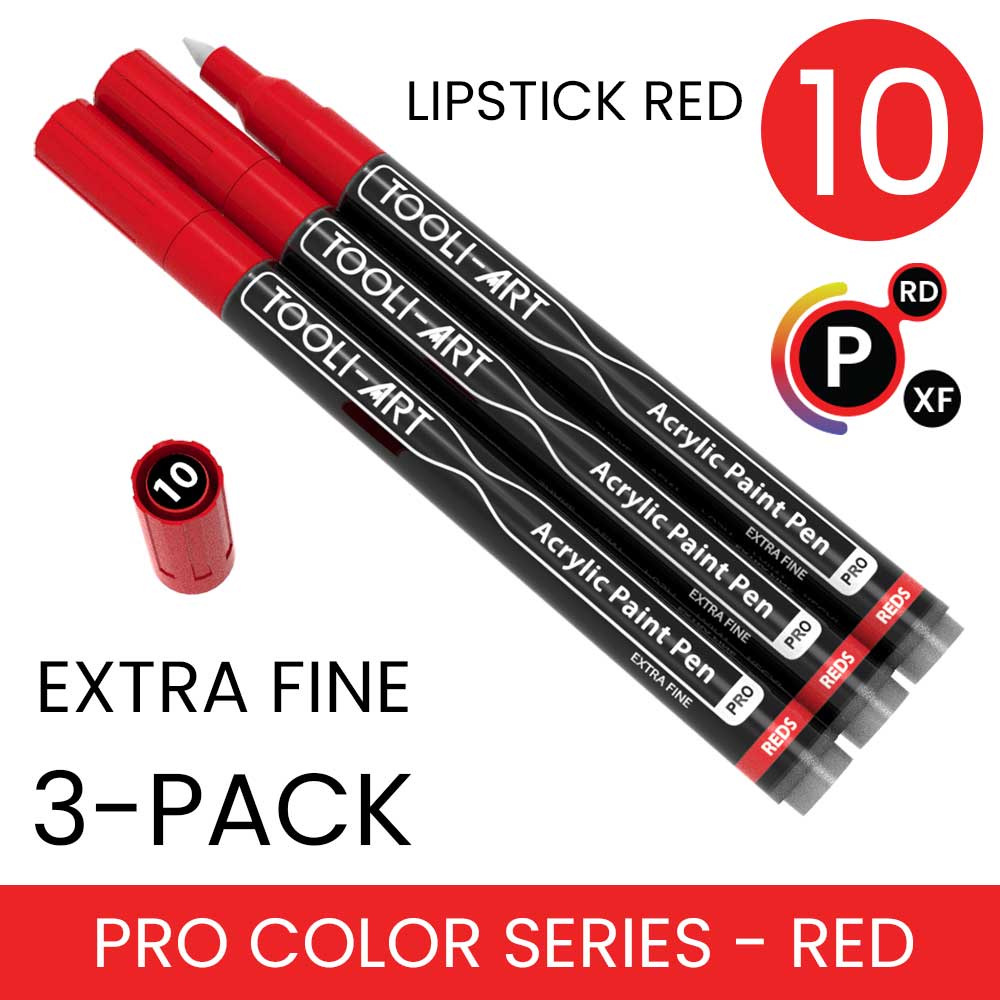 PRO COLOR SERIES - RED - EXTRA-FINE: 3-Pack, Your Choice of Any 1 Color