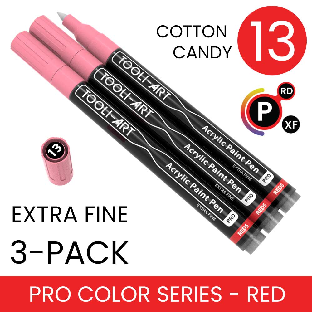 PRO COLOR SERIES - RED - EXTRA-FINE: 3-Pack, Your Choice of Any 1 Color