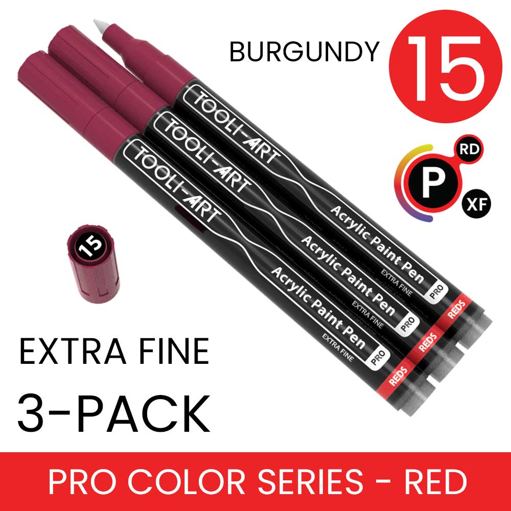 PRO COLOR SERIES - RED - EXTRA-FINE: 3-Pack, Your Choice of Any 1 Color