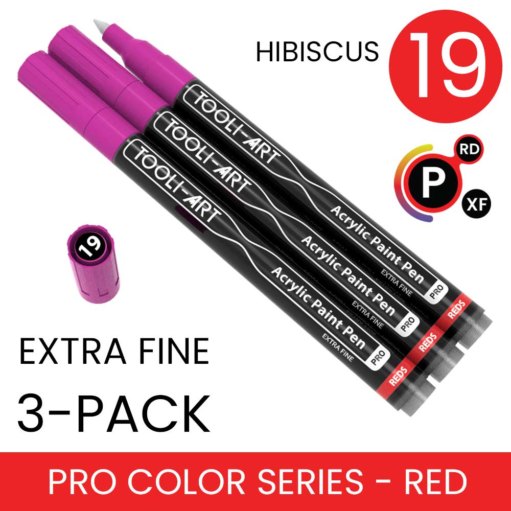 PRO COLOR SERIES - RED - EXTRA-FINE: 3-Pack, Your Choice of Any 1 Color