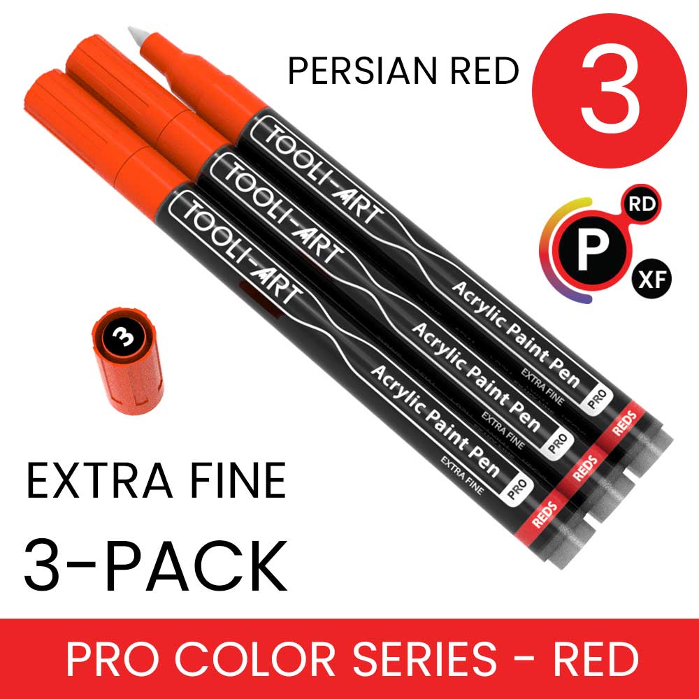 PRO COLOR SERIES - RED - EXTRA-FINE: 3-Pack, Your Choice of Any 1 Color