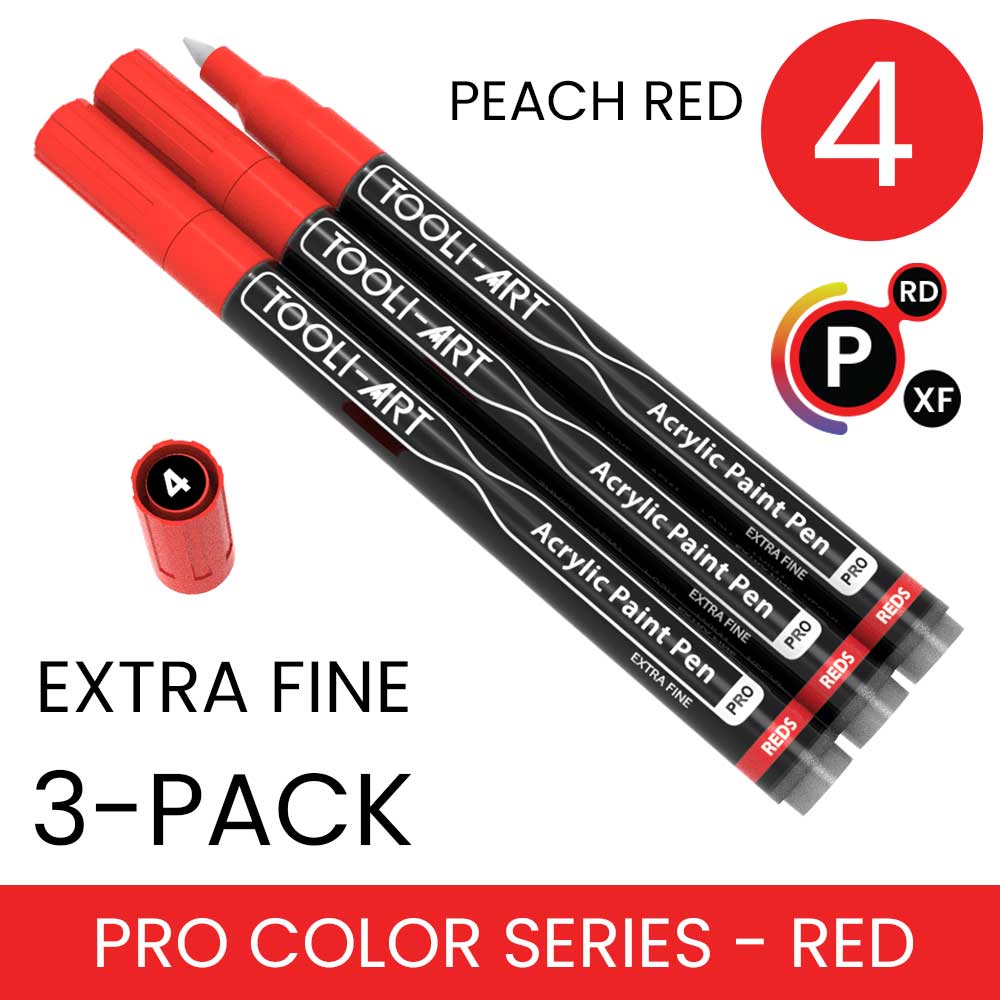 PRO COLOR SERIES - RED - EXTRA-FINE: 3-Pack, Your Choice of Any 1 Color