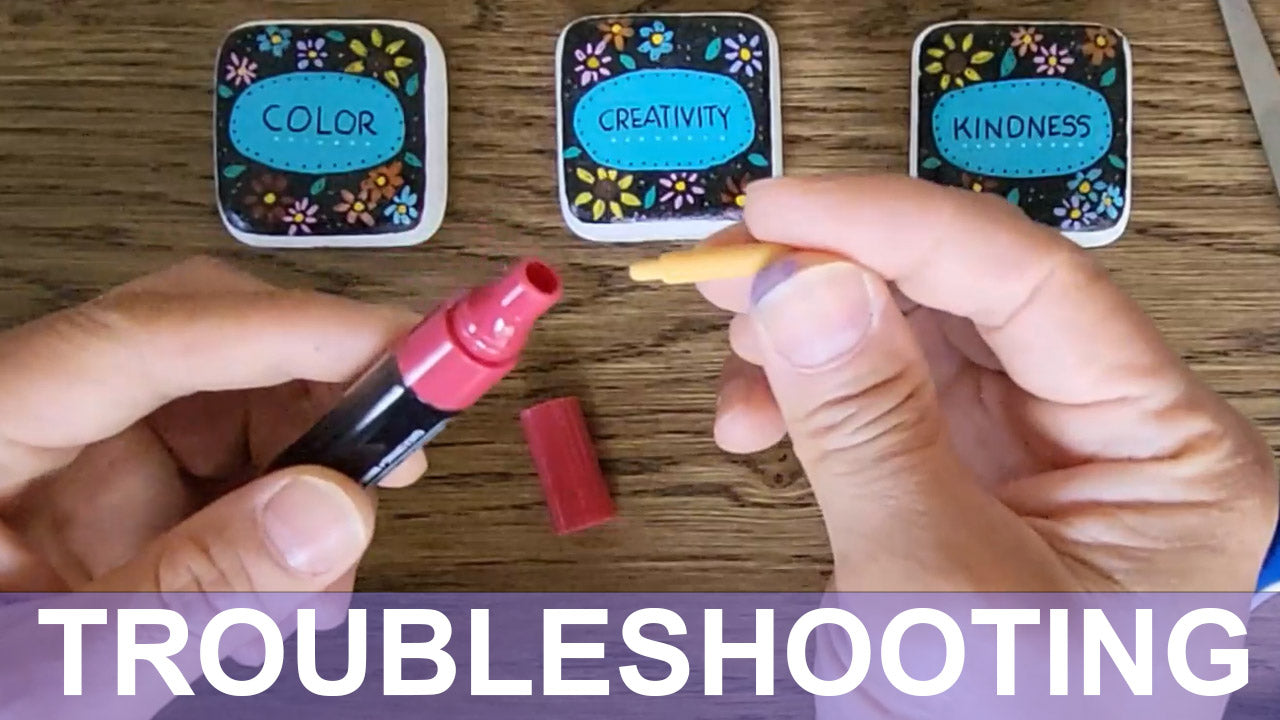 Load video: troubleshooting paint pens