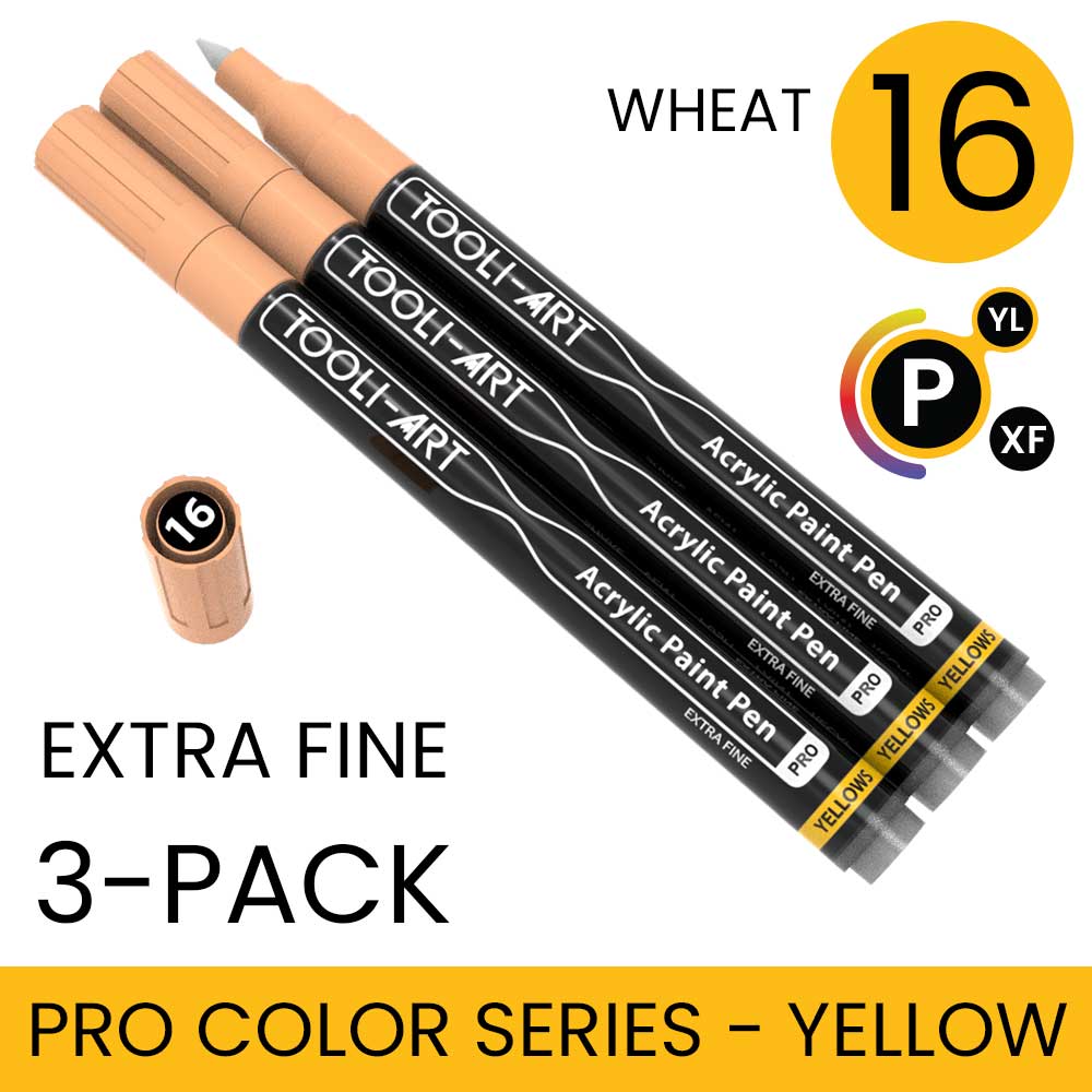 PRO COLOR SERIES - YELLOW - EXTRA-FINE: 3-Pack, Your Choice of Any 1 Color