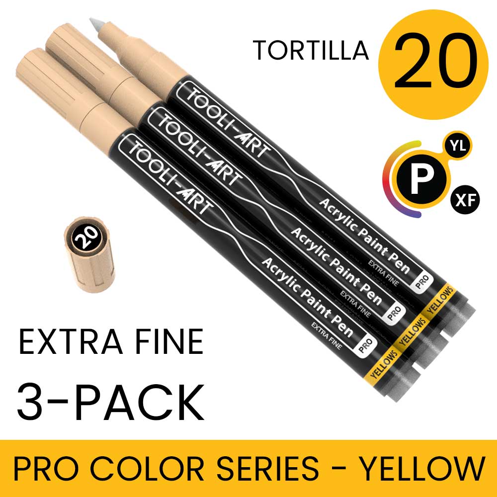 PRO COLOR SERIES - YELLOW - EXTRA-FINE: 3-Pack, Your Choice of Any 1 Color