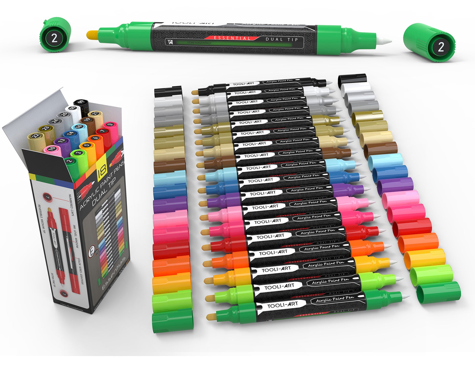 16 Tooli-art ideas  acrylic paint pens, paint pens, markers set